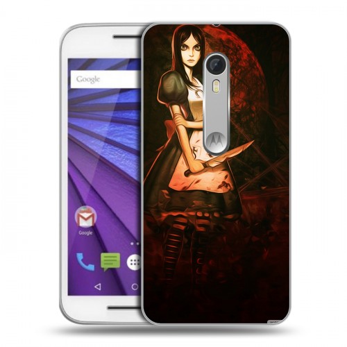 Дизайнерский пластиковый чехол для Lenovo Moto G Alice Madness Returns