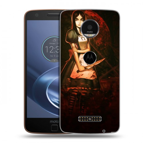 Дизайнерский пластиковый чехол для Lenovo Moto Z Alice Madness Returns