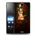 Дизайнерский пластиковый чехол для Sony Xperia TX Alice Madness Returns