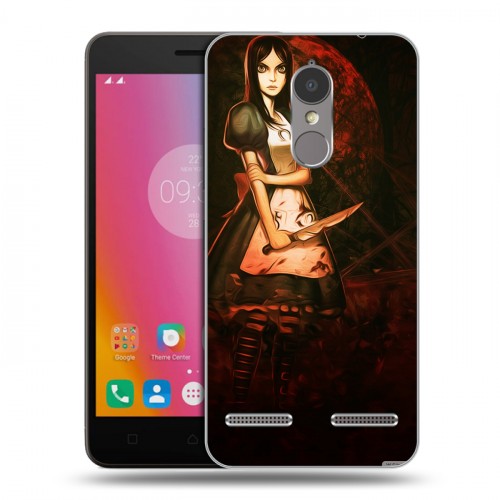 Дизайнерский пластиковый чехол для Lenovo K6 Alice Madness Returns