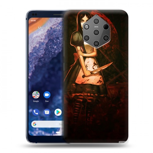 Дизайнерский силиконовый чехол для Nokia 9 PureView Alice Madness Returns