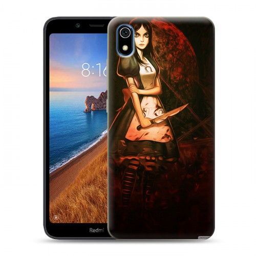 Дизайнерский силиконовый чехол для Xiaomi RedMi 7A Alice Madness Returns