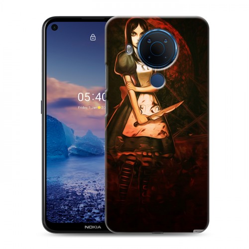 Дизайнерский силиконовый чехол для Nokia 5.4 Alice Madness Returns