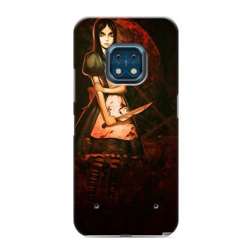 Дизайнерский силиконовый с усиленными углами чехол для Nokia XR20 Alice Madness Returns