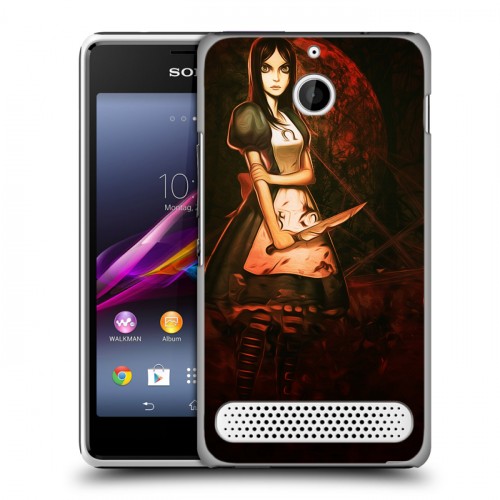 Дизайнерский силиконовый чехол для Sony Xperia E1 Alice Madness Returns