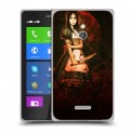 Дизайнерский силиконовый чехол для Nokia XL Alice Madness Returns