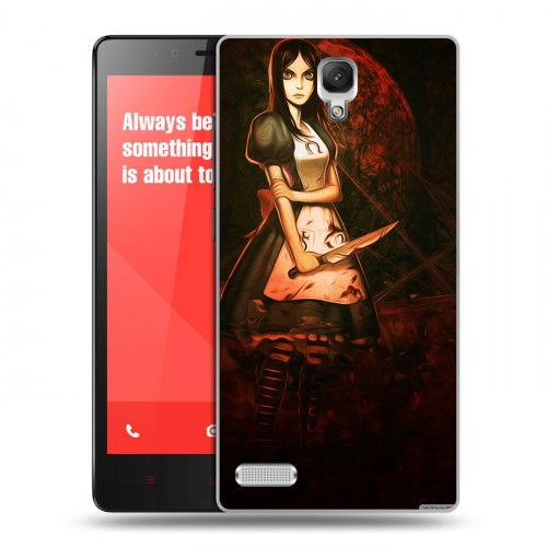 Дизайнерский силиконовый чехол для Xiaomi RedMi Note Alice Madness Returns