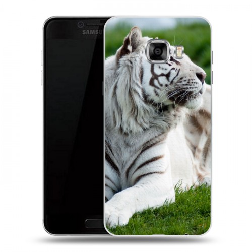 Дизайнерский пластиковый чехол для Samsung Galaxy C5 Тигры