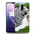 Дизайнерский пластиковый чехол для OnePlus 7 Тигры