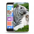 Дизайнерский пластиковый чехол для Nokia Lumia 1320 Тигры