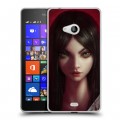 Дизайнерский пластиковый чехол для Microsoft Lumia 540 Alice Madness Returns