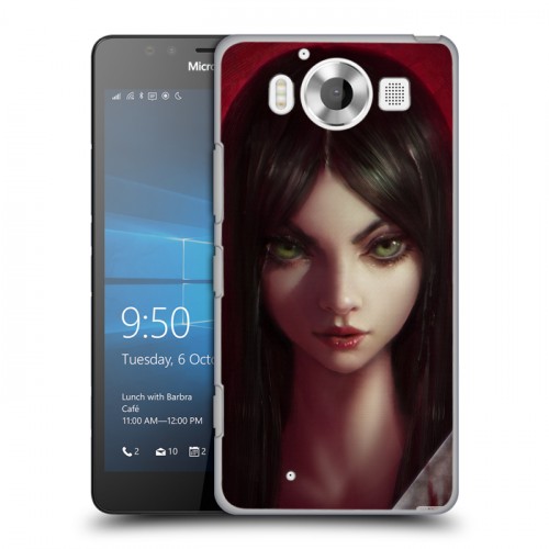 Дизайнерский пластиковый чехол для Microsoft Lumia 950 Alice Madness Returns