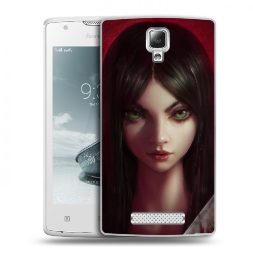 Дизайнерский пластиковый чехол для Lenovo A1000 Alice Madness Returns