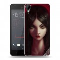 Дизайнерский пластиковый чехол для HTC Desire 825 Alice Madness Returns