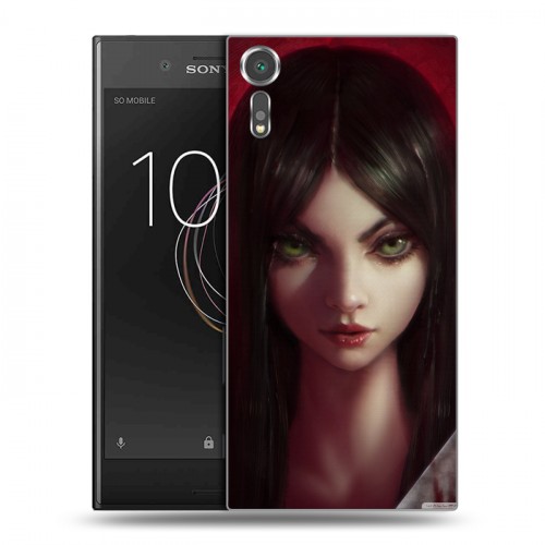 Дизайнерский пластиковый чехол для Sony Xperia XZs Alice Madness Returns