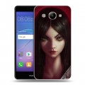 Дизайнерский пластиковый чехол для Huawei Y3 (2017) Alice Madness Returns