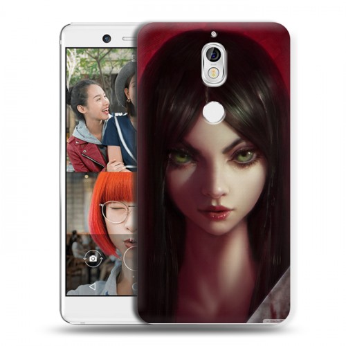 Дизайнерский пластиковый чехол для Nokia 7 Alice Madness Returns