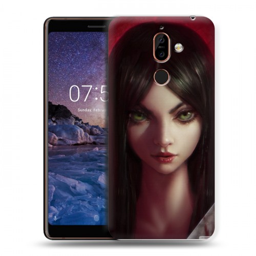 Дизайнерский пластиковый чехол для Nokia 7 Plus Alice Madness Returns