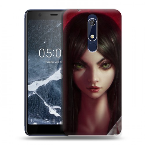 Дизайнерский пластиковый чехол для Nokia 5.1 Alice Madness Returns