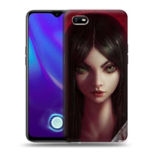 Дизайнерский силиконовый с усиленными углами чехол для OPPO A1k Alice Madness Returns