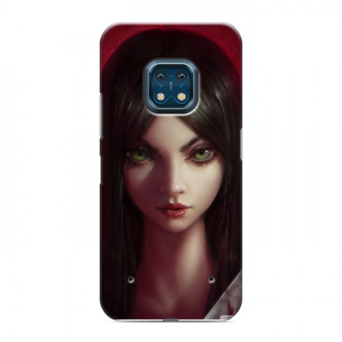 Дизайнерский силиконовый с усиленными углами чехол для Nokia XR20 Alice Madness Returns