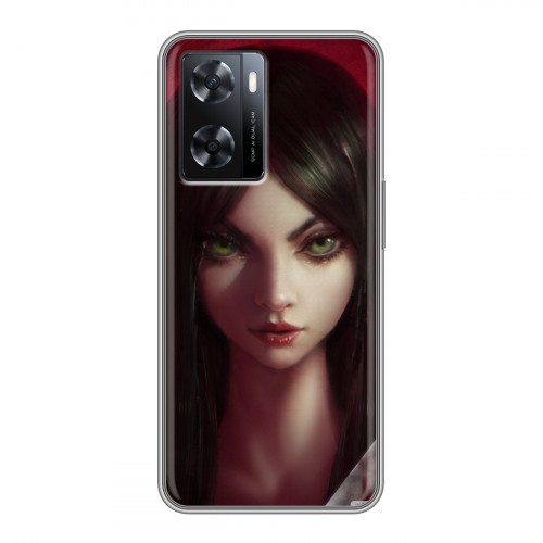 Дизайнерский силиконовый чехол для OPPO A57s Alice Madness Returns