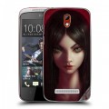 Дизайнерский пластиковый чехол для HTC Desire 500 Alice Madness Returns