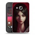 Дизайнерский пластиковый чехол для HTC Desire 200 Alice Madness Returns