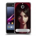 Дизайнерский силиконовый чехол для Sony Xperia E1 Alice Madness Returns