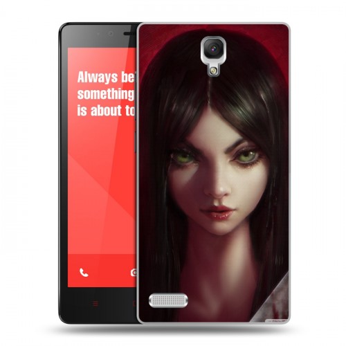 Дизайнерский силиконовый чехол для Xiaomi RedMi Note Alice Madness Returns