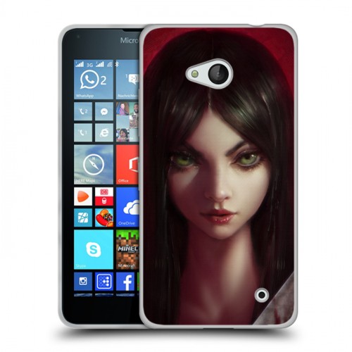 Дизайнерский пластиковый чехол для Microsoft Lumia 640 Alice Madness Returns