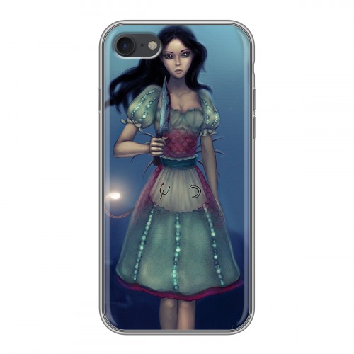 Дизайнерский силиконовый чехол для Iphone 7 Alice Madness Returns