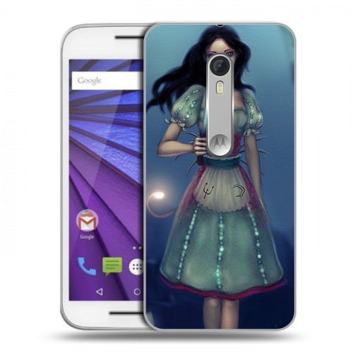 Дизайнерский пластиковый чехол для Lenovo Moto G Alice Madness Returns