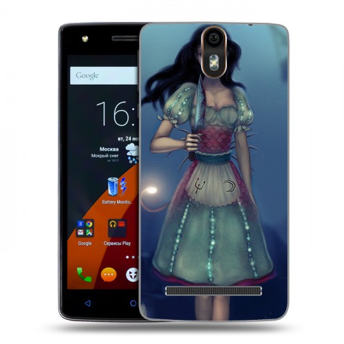 Дизайнерский силиконовый чехол для Wileyfox Storm Alice Madness Returns