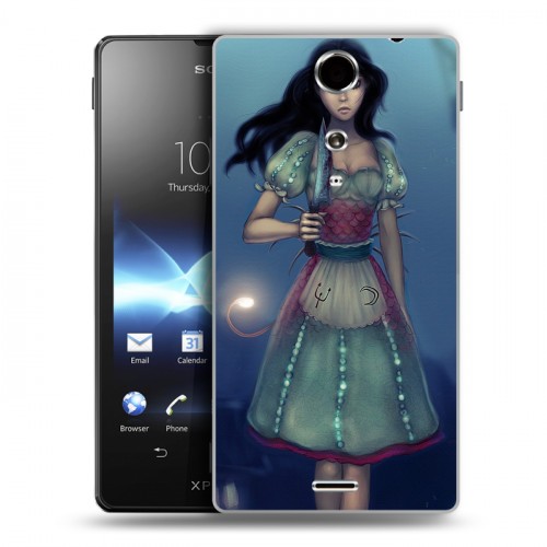 Дизайнерский пластиковый чехол для Sony Xperia TX Alice Madness Returns