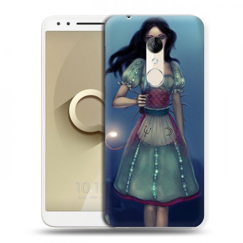 Дизайнерский пластиковый чехол для Alcatel 3 Alice Madness Returns