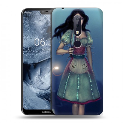 Дизайнерский пластиковый чехол для Nokia 6.1 Plus Alice Madness Returns