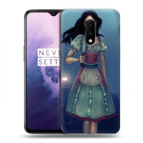 Дизайнерский пластиковый чехол для OnePlus 7 Alice Madness Returns