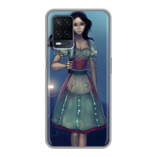 Дизайнерский силиконовый чехол для OPPO A54 Alice Madness Returns