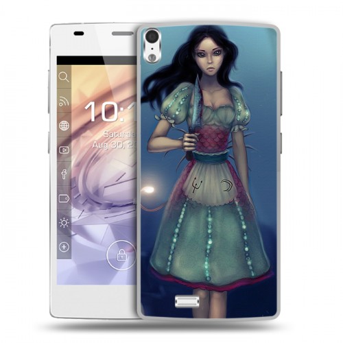 Дизайнерский пластиковый чехол для Prestigio Grace Alice Madness Returns