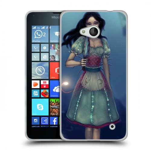 Дизайнерский пластиковый чехол для Microsoft Lumia 640 Alice Madness Returns