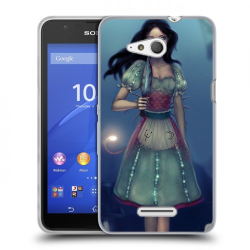 Дизайнерский пластиковый чехол для Sony Xperia E4g Alice Madness Returns