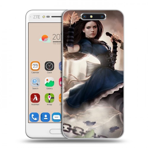 Дизайнерский пластиковый чехол для ZTE Blade V8 Alice Madness Returns