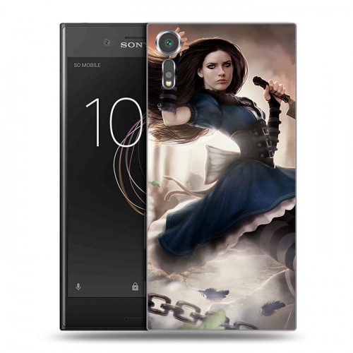 Дизайнерский пластиковый чехол для Sony Xperia XZs Alice Madness Returns