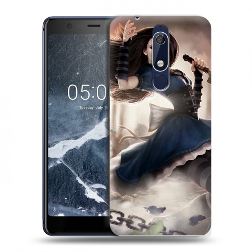 Дизайнерский пластиковый чехол для Nokia 5.1 Alice Madness Returns