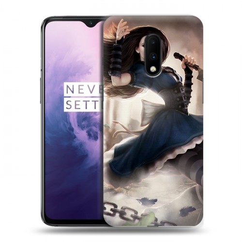 Дизайнерский пластиковый чехол для OnePlus 7 Alice Madness Returns