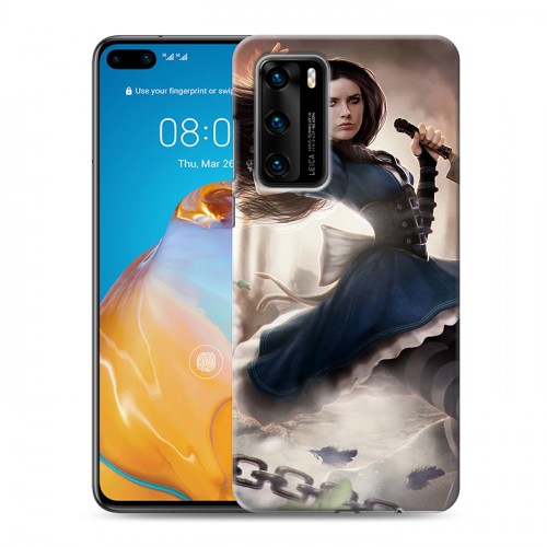 Дизайнерский силиконовый с усиленными углами чехол для Huawei P40 Alice Madness Returns