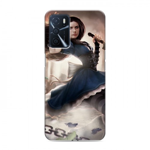 Дизайнерский силиконовый чехол для OPPO A16 Alice Madness Returns