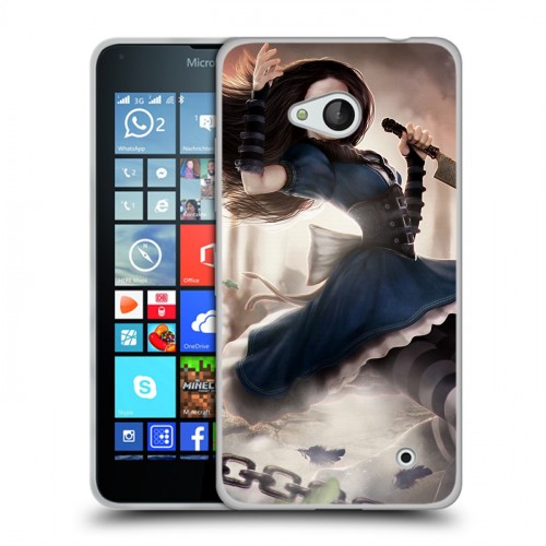 Дизайнерский пластиковый чехол для Microsoft Lumia 640 Alice Madness Returns