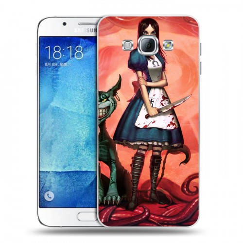 Дизайнерский пластиковый чехол для Samsung Galaxy A8 Alice Madness Returns